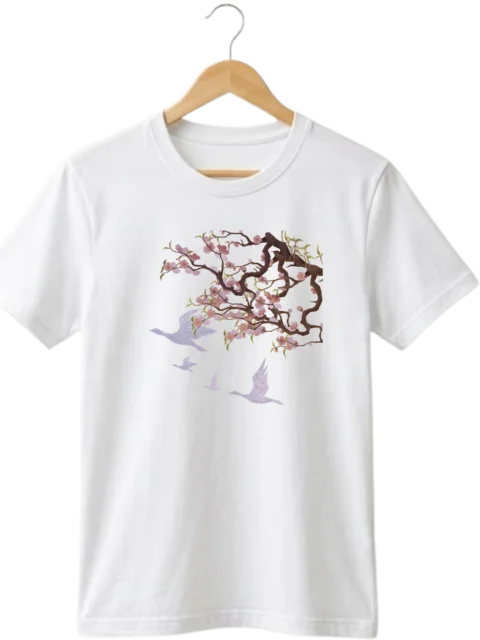 The Sakura Cranes Tee